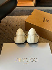 Kitlife Jimmy Choo Jade Ballet Flats Shoes White - 4