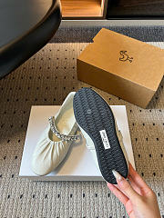 Kitlife Jimmy Choo Jade Ballet Flats Shoes White - 6