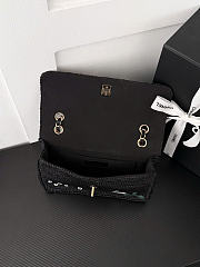 Kitlife Chanel Coco Beach Macrame Flap Bag Mesh Black AS6089 16x25.5x7cm - 4
