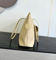Kitlife Chanel Clair CC Front Pocket Chain Tote Bag Beige 22x35x11cm  - 4