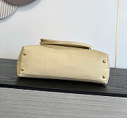 Kitlife Chanel Clair CC Front Pocket Chain Tote Bag Beige 22x35x11cm  - 2