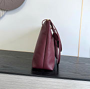 Kitlife Chanel Clair CC Front Pocket Chain Tote Bag Burgundy 22x35x11cm  - 4
