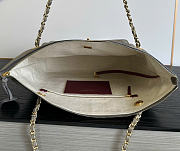 Kitlife Chanel Clair CC Front Pocket Chain Tote Bag Gray Suede 22x35x11cm - 5