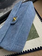 Kitlife Chanel Denim Souplissimo Maxi Flap Blue Bag AS6281 32x19.5x10cm - 4