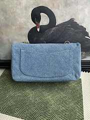Kitlife Chanel Denim Souplissimo Maxi Flap Blue Bag AS6281 32x19.5x10cm - 2