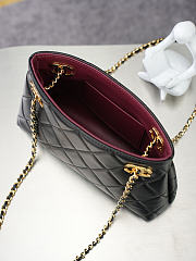Kitlife Chanel Black Lambskin Quilted Chain Tote Bag AS6248 16x24.5x7.5cm - 3