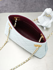 Kitlife Chanel White Lambskin Quilted Chain Tote Bag AS6248 16x24.5x7.5cm - 4