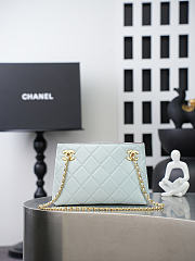 Kitlife Chanel White Lambskin Quilted Chain Tote Bag AS6248 16x24.5x7.5cm - 3