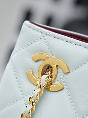 Kitlife Chanel White Lambskin Quilted Chain Tote Bag AS6248 16x24.5x7.5cm - 2