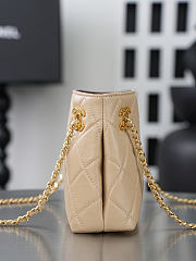 Kitlife Chanel Beige Lambskin Quilted Chain Tote Bag AS6248 16x24.5x7.5cm  - 6