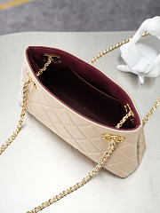 Kitlife Chanel Beige Lambskin Quilted Chain Tote Bag AS6248 16x24.5x7.5cm  - 5