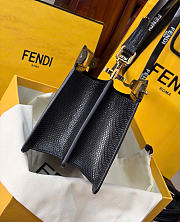Kitlife Fendi Iconic Peekaboo ISeeU Black Lizard Leather 20cm - 5