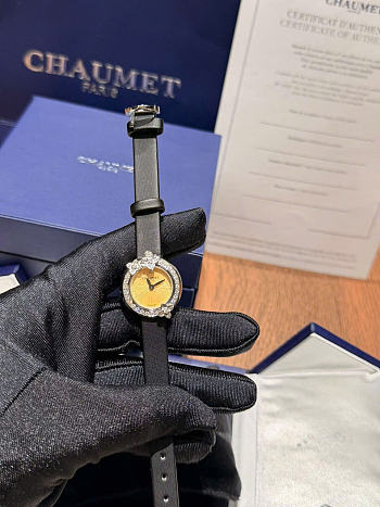 Kitlife Chaumet Hortensia Watch With Black Strap 28mm