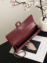 Kitlife Chanel Party Bag With Chain Burgundy Calfskin With Lizard Effect AP5280 25x9.5x5cm - 6