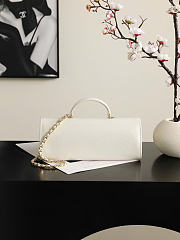 Kitlife Chanel Party Bag With Chain White Calfskin With Lizard Effect AP5280 25x9.5x5cm - 5