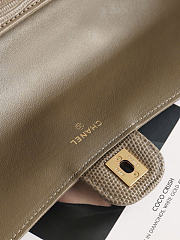 Kitlife Chanel Party Bag With Chain Gray Calfskin With Lizard Effect AP5280 25x9.5x5cm  - 2
