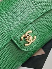 Kitlife Chanel Party Bag With Chain Green Calfskin With Lizard Effect AP5280 25x9.5x5cm  - 2
