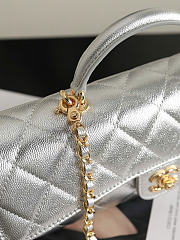 Kitlife Chanel Party Bag With Chain Silver AP5280 25x9.5x5cm - 6