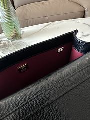 Kitlife Chanel Flap Top-Handle Bag Black Grained Leather AP6644 24x16x5cm - 4