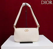 Kitlife Dior Ogun Bag White Smooth Leather 8001 26×14.5×17cm  - 1