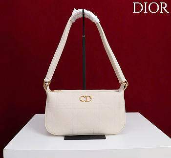 Kitlife Dior Ogun Bag White Smooth Leather 8001 26×14.5×17cm 