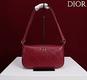 Kitlife Dior Ogun Bag Burgundy Smooth Leather 8001 26×14.5×17cm - 1