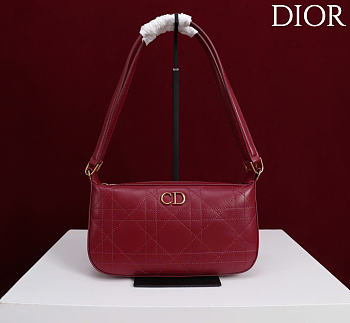 Kitlife Dior Ogun Bag Burgundy Smooth Leather 8001 26×14.5×17cm