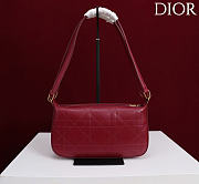 Kitlife Dior Ogun Bag Burgundy Smooth Leather 8001 26×14.5×17cm - 6