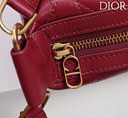 Kitlife Dior Ogun Bag Burgundy Smooth Leather 8001 26×14.5×17cm - 4