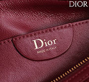 Kitlife Dior Ogun Bag Burgundy Smooth Leather 8001 26×14.5×17cm - 2