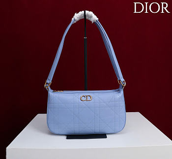 Kitlife Dior Ogun Bag Blue Smooth Leather 8001 26×14.5×17cm