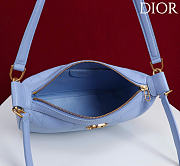 Kitlife Dior Ogun Bag Blue Smooth Leather 8001 26×14.5×17cm - 6