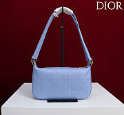 Kitlife Dior Ogun Bag Blue Smooth Leather 8001 26×14.5×17cm - 4