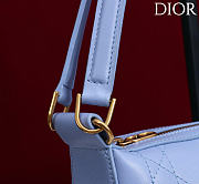 Kitlife Dior Ogun Bag Blue Smooth Leather 8001 26×14.5×17cm - 3