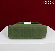 Kitlife Dior Ogun Bag Green Suede Leather 8001 26×14.5×17cm - 6