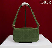 Kitlife Dior Ogun Bag Green Suede Leather 8001 26×14.5×17cm - 5