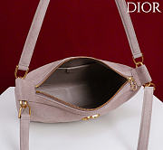 Kitlife Dior Ogun Bag Light Pink Suede Leather 8001 26×14.5×17cm - 5