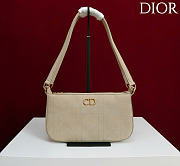 Kitlife Dior Ogun Bag Cream Leather 8001 26×14.5×17cm  - 1