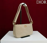 Kitlife Dior Ogun Bag Cream Leather 8001 26×14.5×17cm  - 6