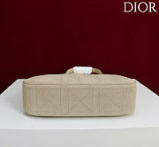 Kitlife Dior Ogun Bag Cream Leather 8001 26×14.5×17cm  - 5