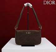 Kitlife Dior Ogun Bag Dark Brown Suede Leather 8001 26×14.5×17cm  - 1