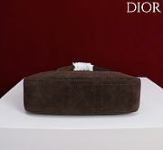 Kitlife Dior Ogun Bag Dark Brown Suede Leather 8001 26×14.5×17cm  - 6
