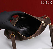 Kitlife Dior Ogun Bag Dark Brown Suede Leather 8001 26×14.5×17cm  - 4