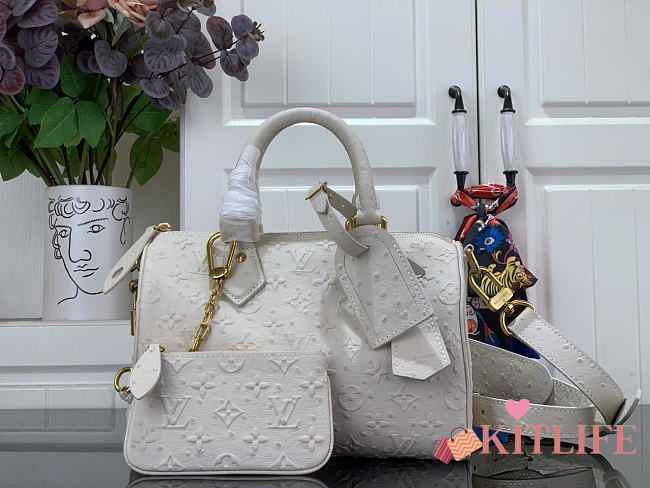 Kitlife Louis Vuitton Speedy P9 Bandoulière 30 Bag White Pattern M24426 30x17x21cm - 1