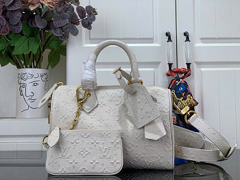 Kitlife Louis Vuitton Speedy P9 Bandoulière 30 Bag White Pattern M24426 30x17x21cm