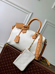 Kitlife Louis Vuitton Speedy P9 Bandoulière 25 Reversible Bag White & Dark Brown M2A409 32x22.5x18cm - 1