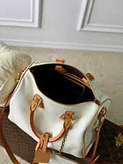 Kitlife Louis Vuitton Speedy P9 Bandoulière 25 Reversible Bag White & Dark Brown M2A409 32x22.5x18cm - 2