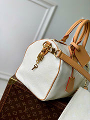 Kitlife Louis Vuitton Speedy P9 Bandoulière 25 Reversible Bag White & Dark Brown M2A409 32x22.5x18cm - 3