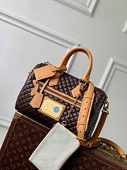 Kitlife Louis Vuitton Speedy P9 Bandoulière 25 Reversible Bag White & Dark Brown M2A409 32x22.5x18cm - 5