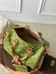 Kitlife Louis Vuitton Speedy P9 Bandoulière 25 Reversible Bag Green & White M2A408 32x22.5x18cm  - 5